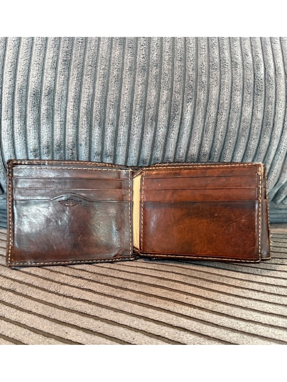Vintage Dockers Brown Genuine Leather Men's Bi-Fold Wallet